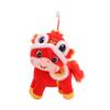 Horse Plush Doll Year of The Horse Auspicious Meaning Soft Velvet Fabric Zodiac Sign Carp Design Horse Doll Table Decor