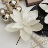 Long-lasting Artificial Xmas Flower Vibrant Colors Festive Glitter Flower  Party