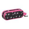 Trousse de rangement scolaire - safta - Kuromi - 21x6x8 cm - Noir/Fuchsia - Polyester résistant