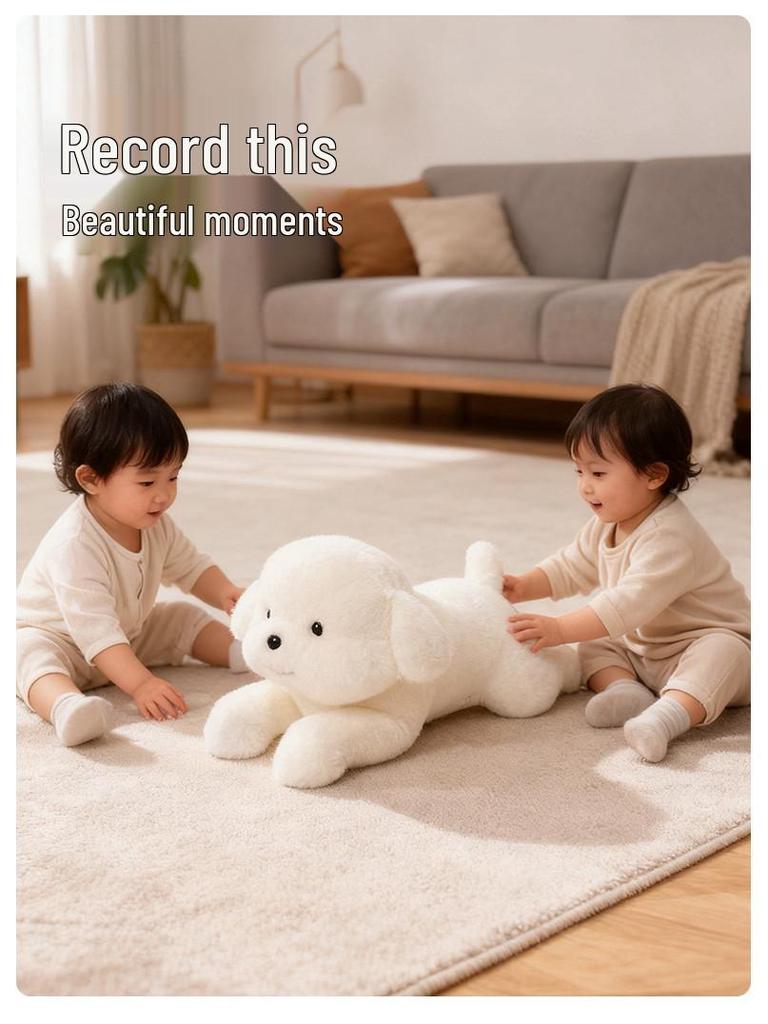 Cute Large Dog Plush Pillow and Bed for Girls