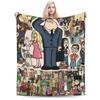 Americans Dads Cartoon Accessories Blankets Lightweight Thin Flannel  Throw Blanket Comfortable Bedspreads