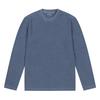FERRAROMILANO Men'S Garment Dyed Knit Round T-Shirt Sky Blue (A0C115142)