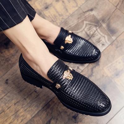 Schwarze Herrenschuhe Herren Loafer Leder Designer Spitzschuhe Brogues Business Herrenmode Markenschuhe für Herren
