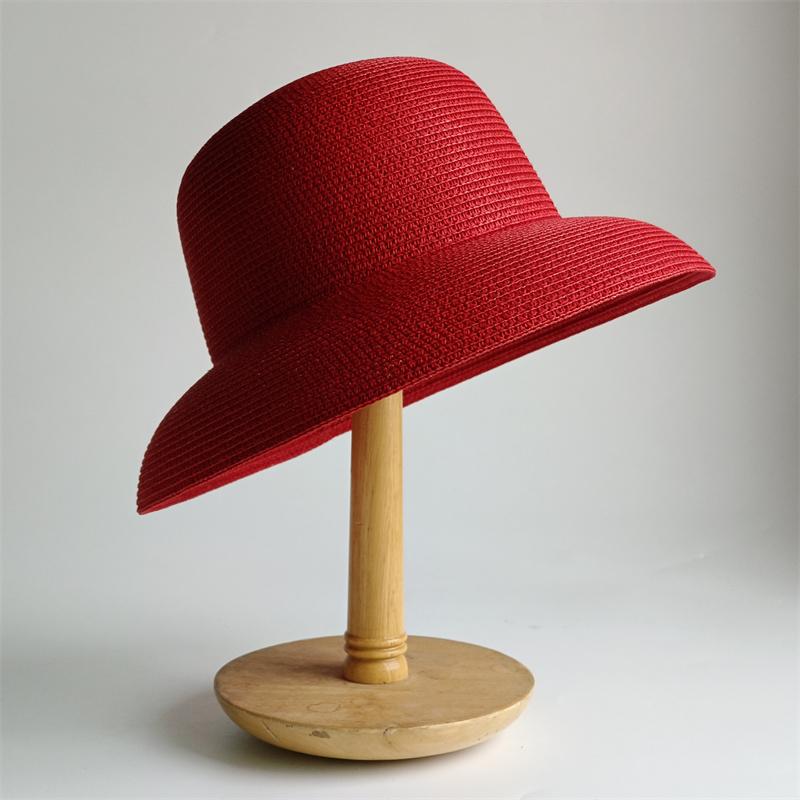 Straw Hat Women Summer Big Brim Travel Sunscreen Hepburn Wind Visor Holiday Beach Hat Foldable Versatile Hat Women