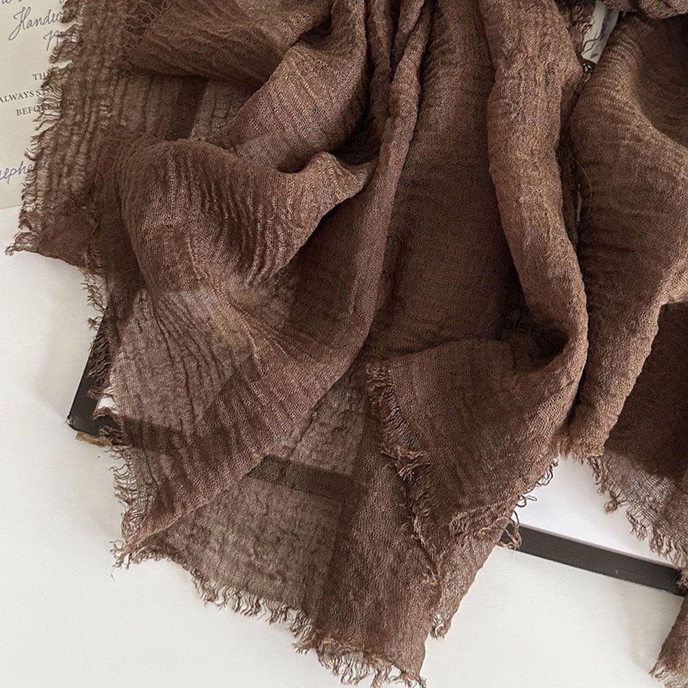 Big Size Turban Shawl Crinkle Women's Shawls New Hijab Hood