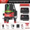 DELIXI High Precision Green & Blue Light Laser Level (2 & 5 Line) for Outdoor Use