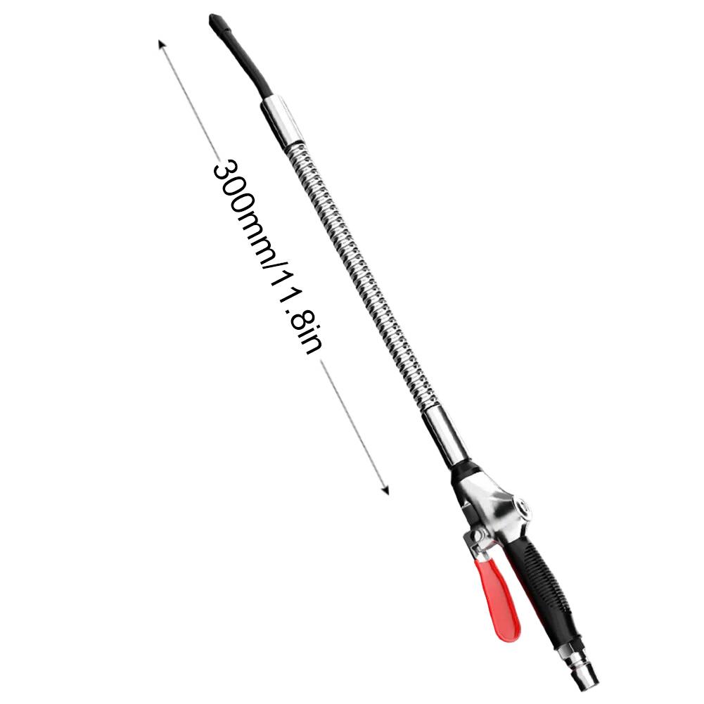 Alloy Air Blowgun Pneumatic Tool with 360 Degree Flexible Bend and Non Slip Handle for Car Cleaning 300 600 800mm