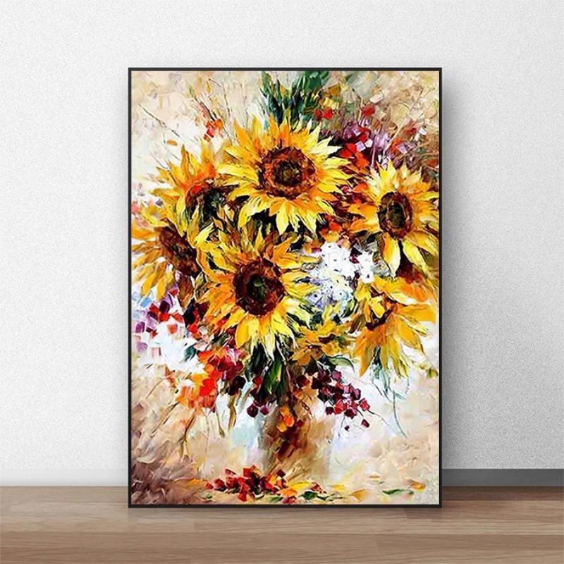 Van Gogh Sunflower Wall Art Poster Monet Abstract Vintage Mural Modern Home Decor Canvas Pictures Prints Living Room Decorate