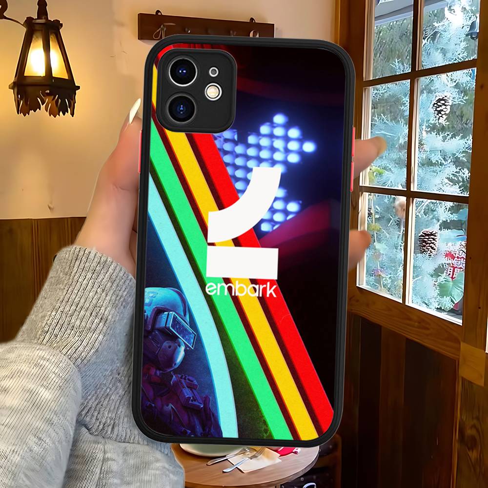 

Game A-ARC R-Raiders For IPhone 16 15 14 13 12 11 Pro Max X XS MAX Plus Translucent Black Phone Cover iphone 16