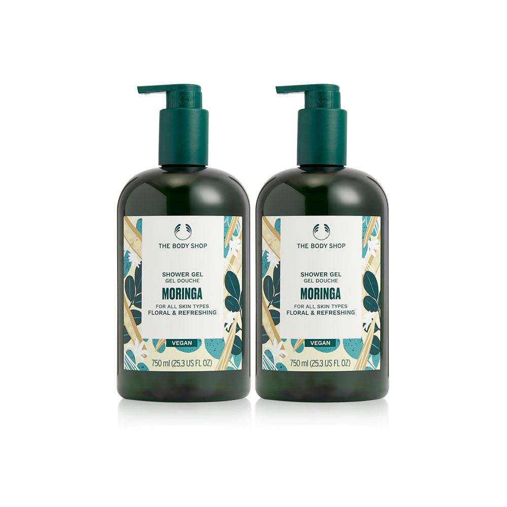 [The Body Shop] Moringa Large Volume Shower Gel Body Wash 750ML Duo Set