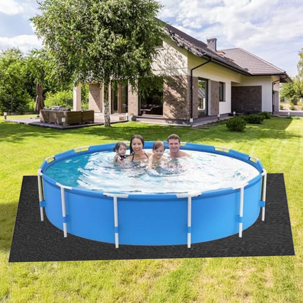 AboveGround Pool Liner Pad Square Floor Swimming Pool Padding Mat Cutable Ground Protection Cloth Mats For Swimming Pool