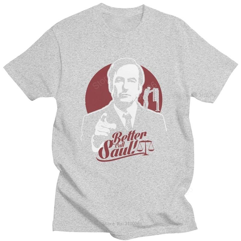

Ретро футболка Better Call Saul для мужчин Хлопковая футболка Гудмана Драма Юридическое Телешоу Футболка с короткими рукавами Повседневная футболка Топ Подарок юристу 4XL