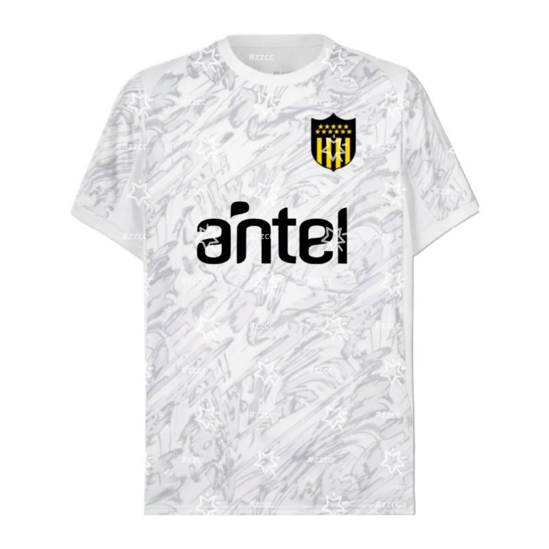 25-26 CA Peñarol Home football jersey Training set Summer Sports Quick Dry Men's T-Shirt Kid's Clothing Tee Woman