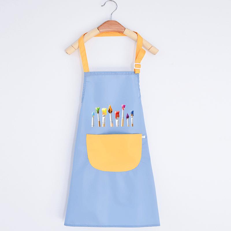 Grembiule Artistico Impermeabile per Bambini - Senza Maniche, Grembiule da Pittura Reversibile per Bambini e Attività Genitore-Figlio