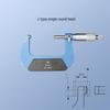 Blue Precision Carbide Alloy Spiral Micrometer Caliper 0-25mm, 0.01mm Resolution, Industrial-Grade Wall Thickness Measurement