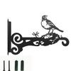 Creative Vintage Metal Plant Hanger Rust-Resistant Heavy-Duty Bird Design Hangers Wall-Mounted Flower Pot Bracket Garden Decor
