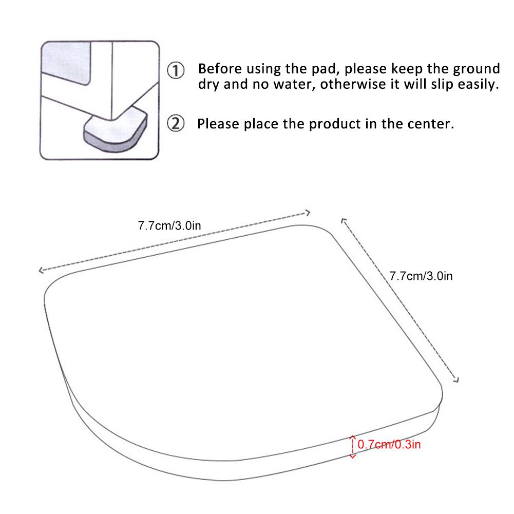 4PCS Washing Machine Anti-slip Shock Absorption Pad Silent Cotton EVA Foam Mat for Household Appliance Furniture