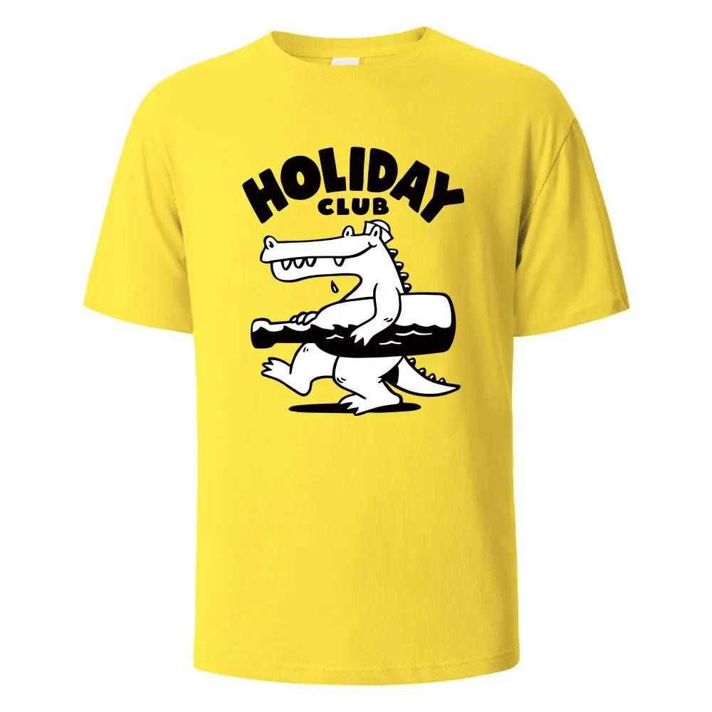 

Футболки с графическим принтом Holiday Club 100% хлопок летние дышащие топы для мужчин и женщин с короткими рукавами Oneneck мужская одежда My Body My Choice XXXXXL жёлтый