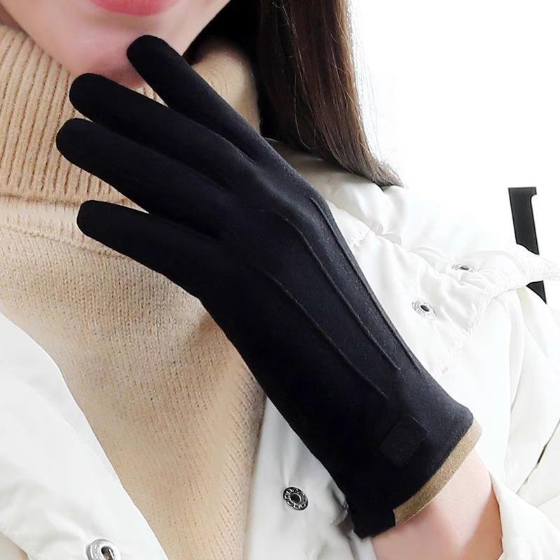 Winterhandschuhe für Damen Herren Warme Touchscreen-Handschuhe Kälteschutz Fäustlinge mit vollen Fingern Outdoor Radfahren Dicke Handschuhe