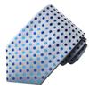 BUZZxSELECTION Men's Polka Dot Tie, Casual & Stylish, Suitable for Suits and Business, NT010 (01 Blue)