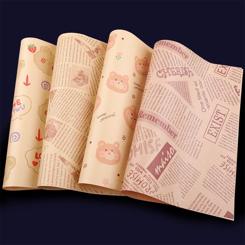 Oil-Absorbing Food-Grade Cooking Paper: Tray Liners for Frying, Grilling, Baking, Roast Duck, and Sandwich Wrapping.