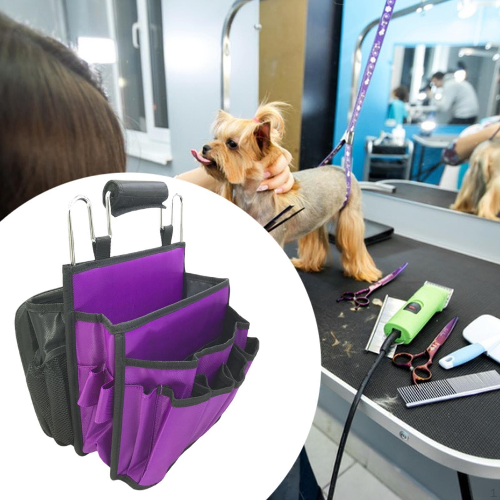 

Парикмахерская сумка Чехол для парикмахера Большая вместимость Удобная ручка Профессиональная сумка Гладкая молния Black Purple