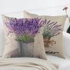 Home Decor Lavender Artistic Pattern Cushion Covers Pattern Cushion Cover Suitable For Sofa Bedroom Car Pillow Cover