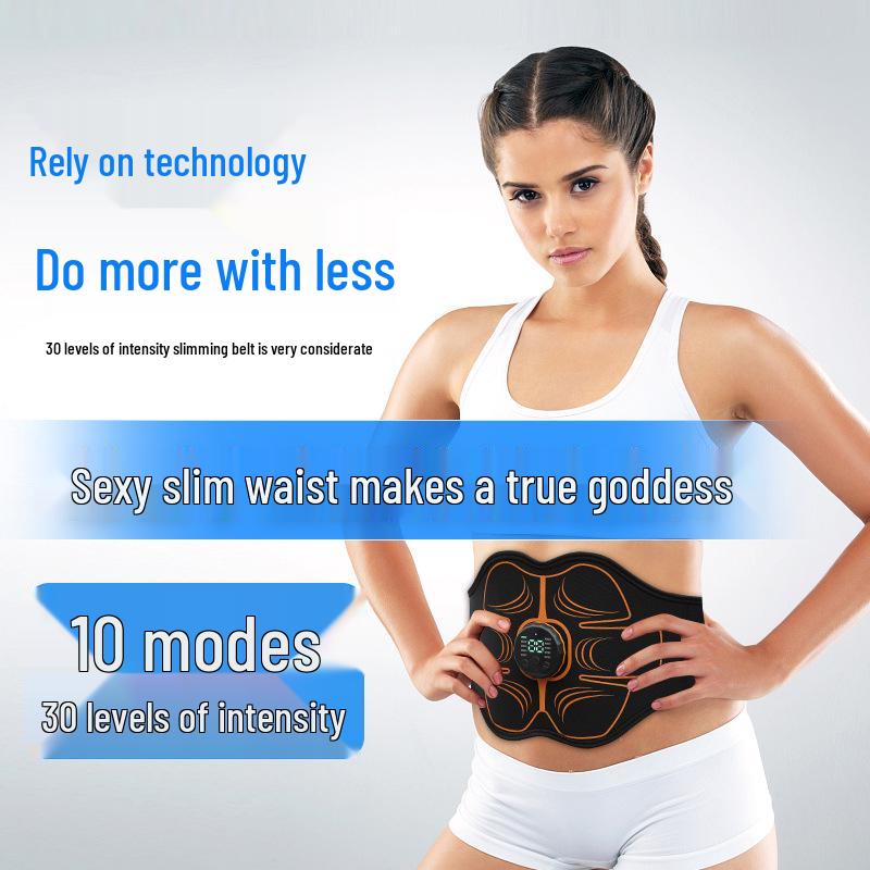 EMS Abdominal Training Belt for Home Fitness - Unisex Waist Muscle Stimulator