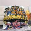 Dragon Ball character Print Flannel Blanket High quality Comfortable for All Seasons Home Decor Warmth and Comfort Perfect for Christmas Gifts