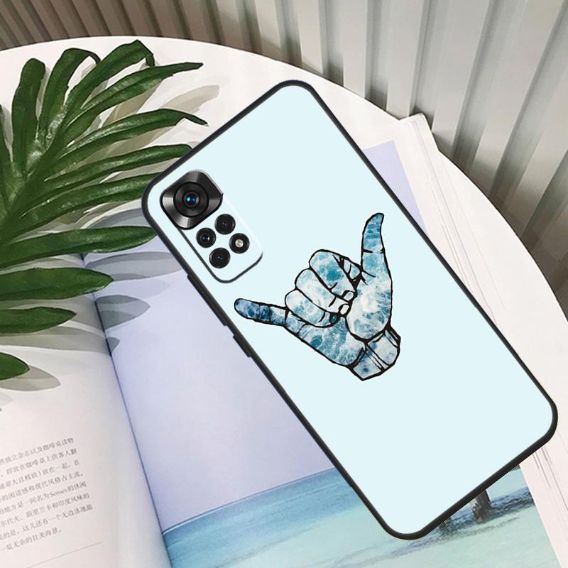 Surfer Surf Hang Loose Shaka Funda For Xiaomi Redmi Note 11 10 12 13 14 15 Pro Plus Case For Redmi 15C 10C 13C 12C 14C 15