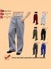 Herren Europäische und Amerikanische Fleece-gefütterte Jogginghose - Weiter Beinschnitt, Kordelzug Taille, Lockere Passform, Lange Sporthose