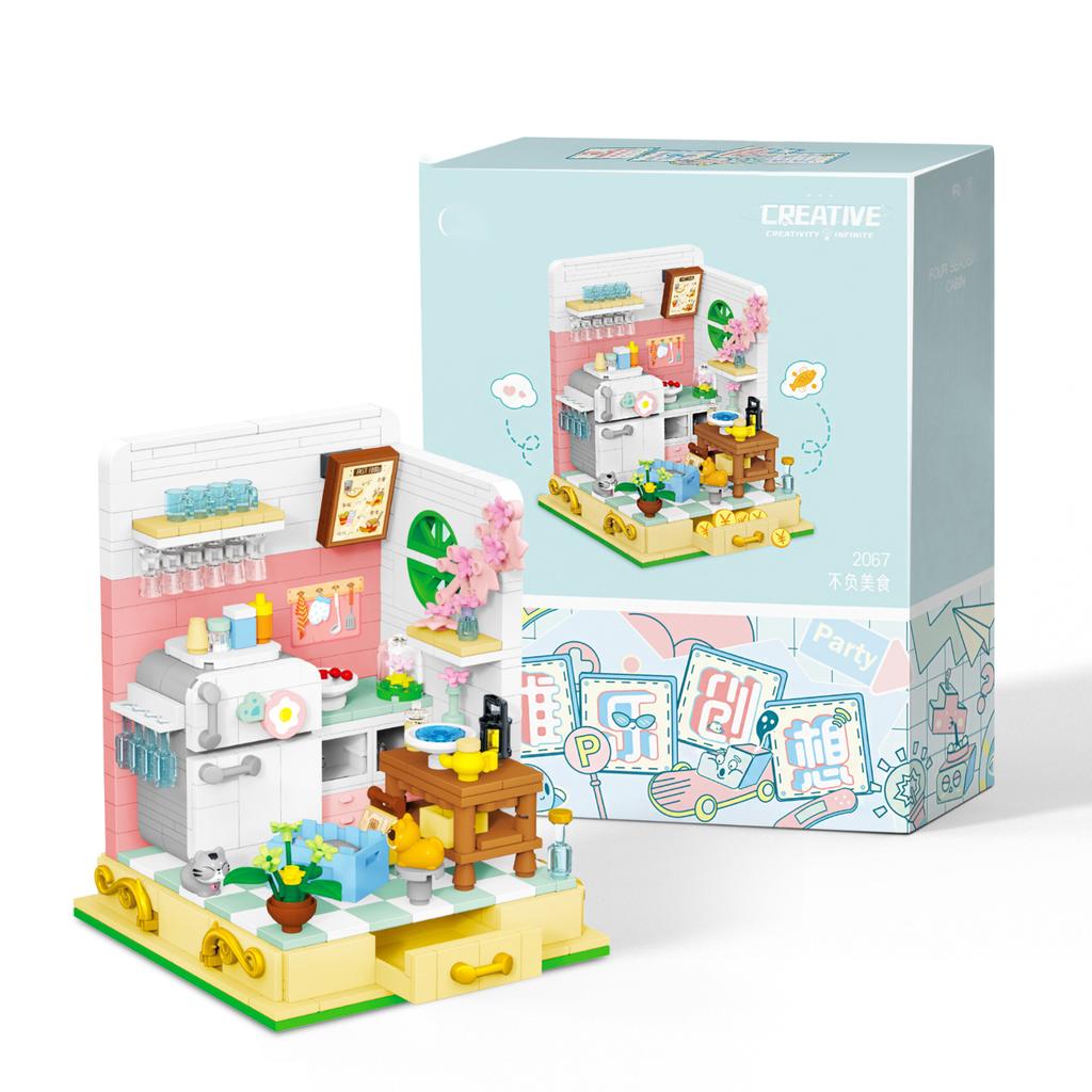 shop Architecture Building Sets for Adults 3D Construction Set city street view Brick Home Decoration Creative Gift girl gift