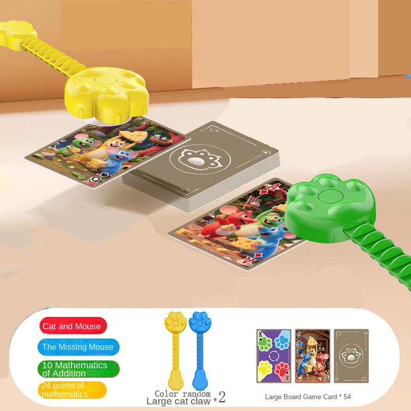 Non-Toxic Cats Catch Mice Board Games Kids Toys Family Party Social Games Funny Card Memory Logical Thinking Children Education Table Game