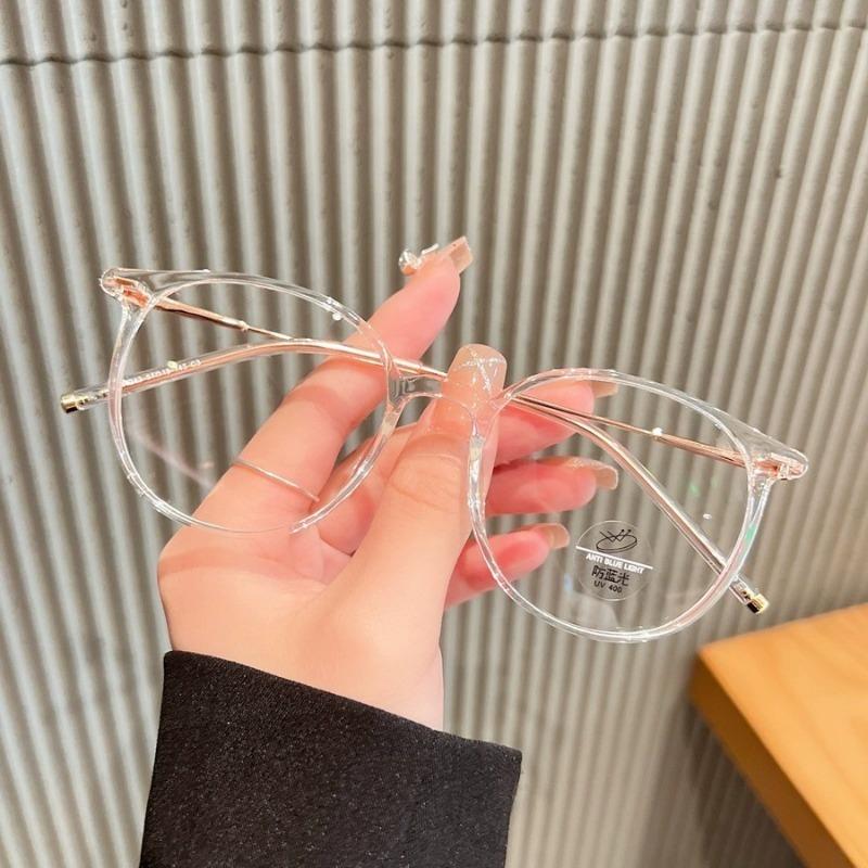 Ultra Light TR90 Square Anti Blue Light Glasses for Women Men Korean Version Trendy Anti Radiation Eyeglasses