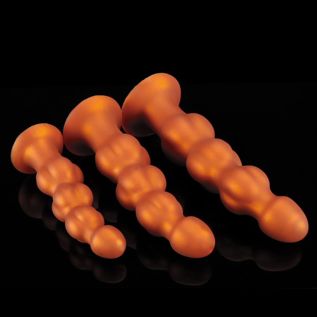 Liquid Silicone Huge Dildo Masturbator Pull Beads Anal Plug Sex Toy Fisting Realistic Penis Big Dick Strap On Cock