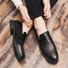 Fashionable British Men's Trendy Shoes Classic Brown Men's Low Cut Loafers Versatile Business Commuting Shoes Elegant Work Shoes