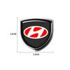 1Pcs 3D Metal Auto Door Shield Emblem Car Body Badge Sticker Styling For Hyundai Fe Sonata Solaris Azera Creta I30 IX25 IX35