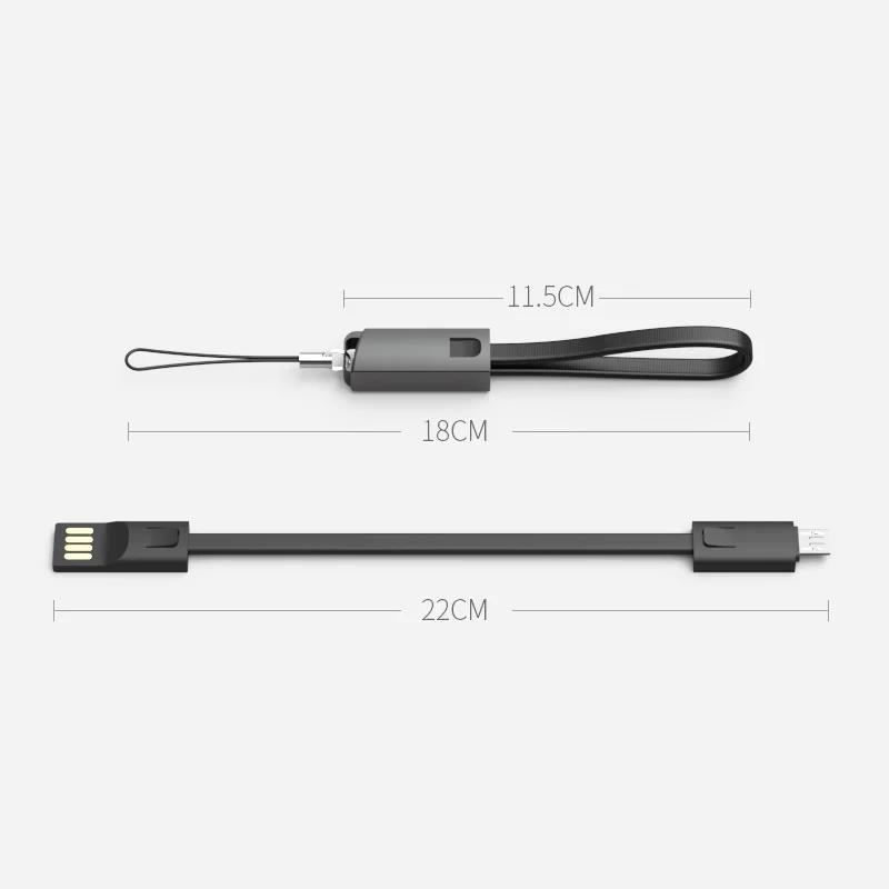 2.4A Fast Charging Key Chain Data Cable Lanyard USB Charger Cable For Android Type-C Support Data Transmission