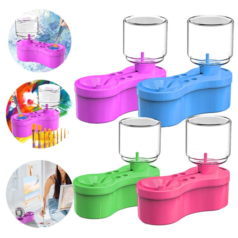 Paint Brushes Cleaner Paint Brush Washer Clean Paint Brushes Watercolor Bucket Art Bucket Wash Hobby Oil Brush Washer XBQ001
