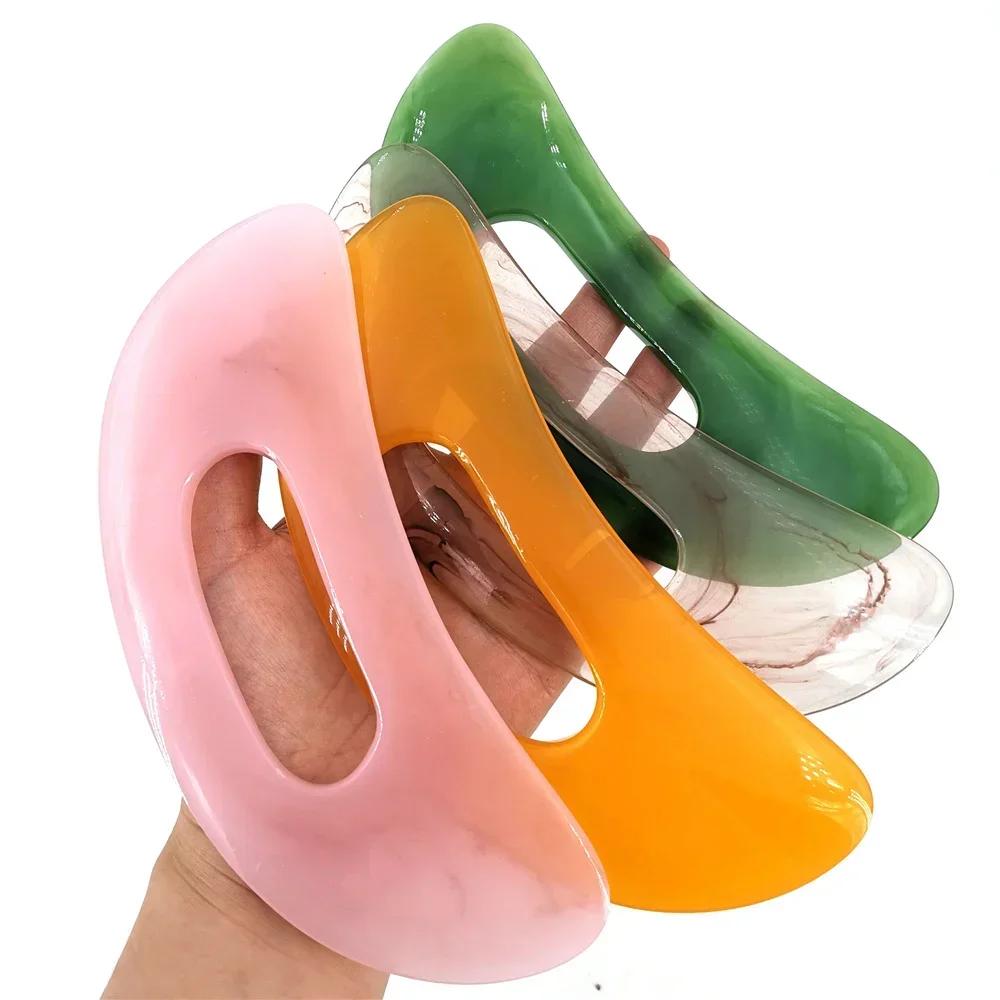Guasha Board Natural Stone Synthetic Resin Tool Scrpy aping Board Massage Tool  Guasha Massage Board Scraper Massage Thera