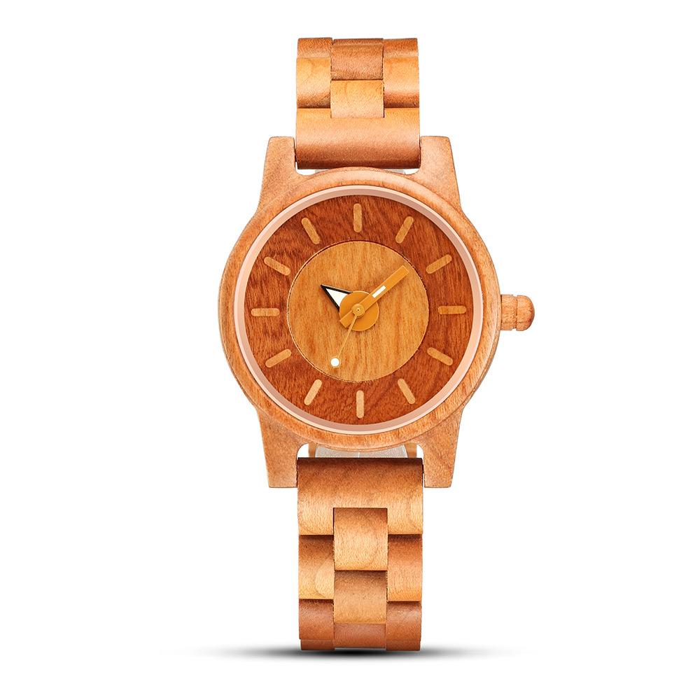 Fashion Men's Wooden Watch Multi-functional Quartz Movement Elegant Blend of Nature and Technology for Women Watch