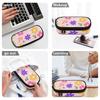 Pencil Bag Spacious Storage Zipper Closure Strong Polyester Fabric with Main Compartment Mesh Pocket and Pen Slots for Boys Girls