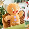 Cute Gingerbread Man Plush Toy Anime Cookie Stuffed Doll Soft Sofa Cushion Christmas Gift For Kids Room Decor