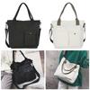 New Canvas Shoulder Bag Shopping Bag Large Capacity Crossbody Bag Purse Reusable Large Beach Bag Ladies