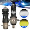 Motorcycle LED Headlight H4 P15D Hi/Low Lights Dual Colors Headlight Projector Lens Bulb Motor Driving Lights DRL Front Lamp