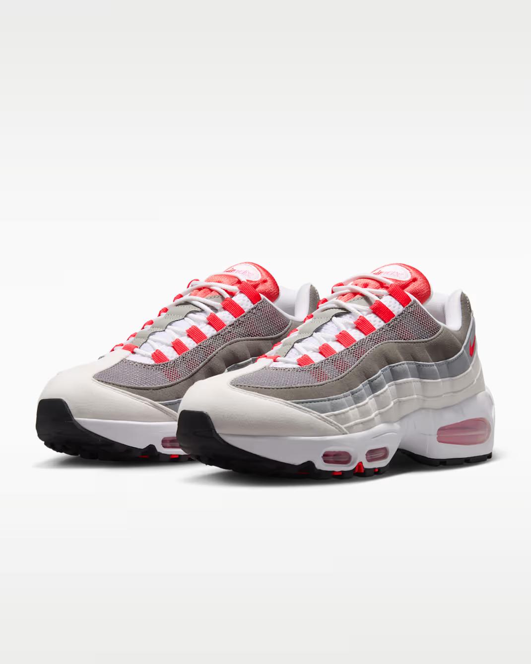 HJ5996-101 Nike Air Max 95 Big Bubble White/Light Crimson (Women s) 10.5