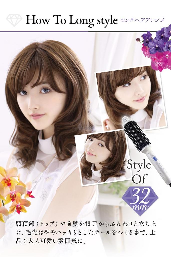 Create S CREATEs Ion Roll Brush Iron 2, 32mm Diameter, CIBI-G32W