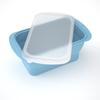 Silicone Ice Cube Tray with Lid: 4-Grid Frozen Soup & Food Storage Box