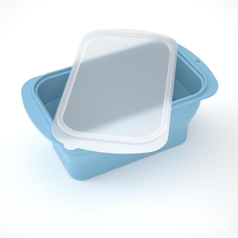 Silicone Ice Cube Tray with Lid: 4-Grid Frozen Soup & Food Storage Box