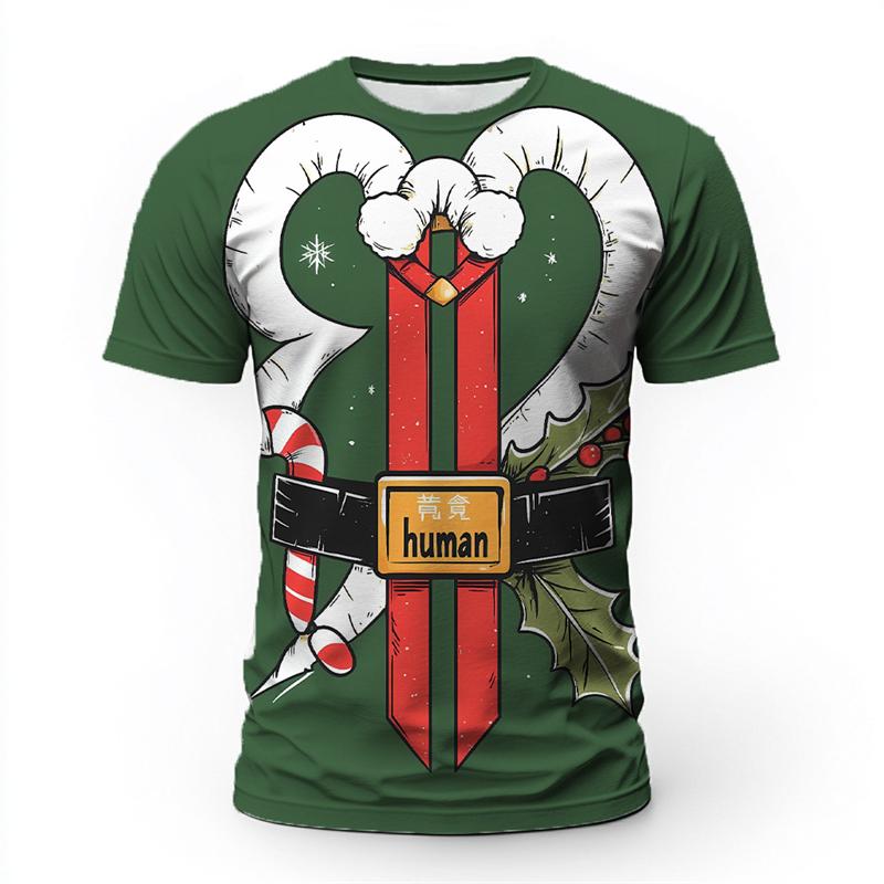 

Funny Christmas Claus Cosplay T Shirts For Men Fashion 3D Printed Xmas T-shirts Casual Oversized Tees Tops 6XL
